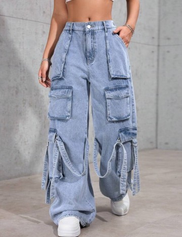Jeans Shein, albastru