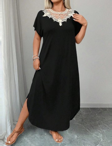 Rochie maxi Shein Curve+, negru