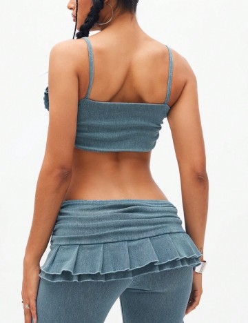 Top Shein, albastru