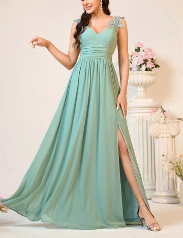 Rochie de ocazie Shein, verde