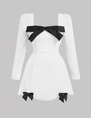 Rochie mini Shein Curve+, alb