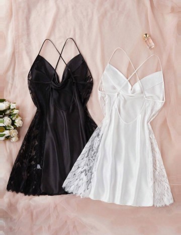 Set rochii de noapte Shein Curve+, mix culori