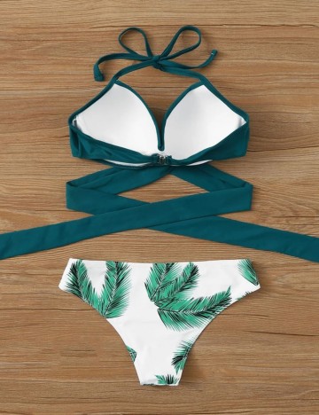 Costum de baie Shein, mix culori