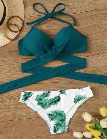Costum de baie Shein, mix culori