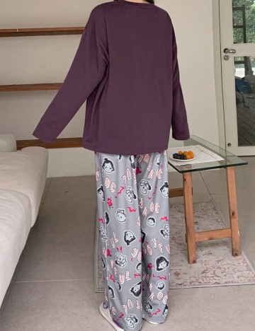 Compleu pijamale DAZY by Shein, mix culori