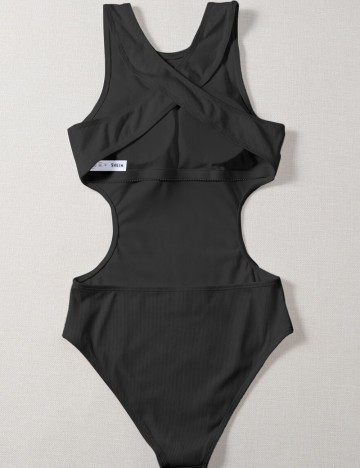 Costum de baie întreg Shein, negru