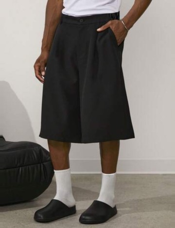 Pantaloni 3/4 MANFINITY by Shein, negru