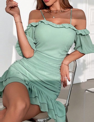 Rochie mini Shein, verde