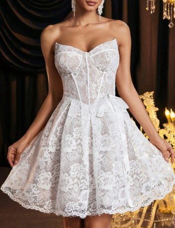 Rochie mini Shein, alb