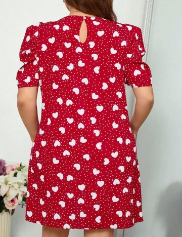Rochie mini Shein Curve+, mix culori