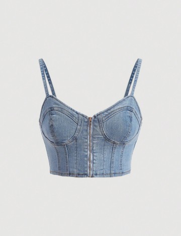 Top Shein, albastru