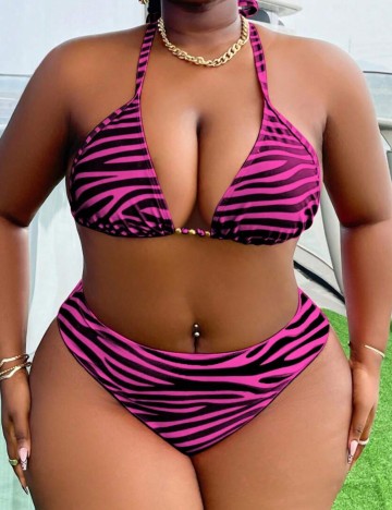 Costum de baie Shein Curve+, mix culori