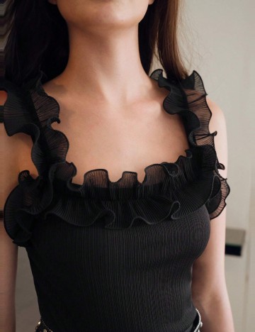 Top MOTF by Shein, negru