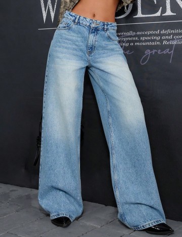Jeans Shein, albastru