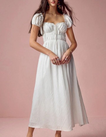 Rochie midi Shein, alb