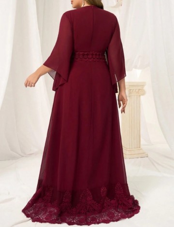 Rochie maxi Shein Curve+, vișiniu