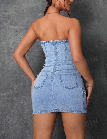 Rochie de blugi Shein, albastru