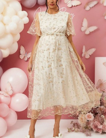 Rochie midi Shein, bej