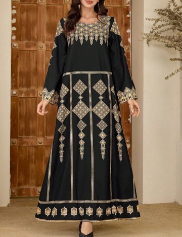 Rochie maxi Shein, mix culori