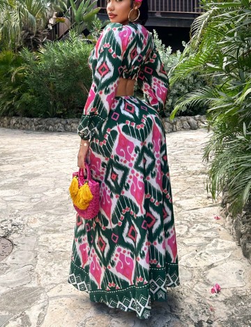 Rochie maxi Shein, mix culori