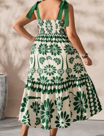 Rochie midi Shein Curve+, mix culori