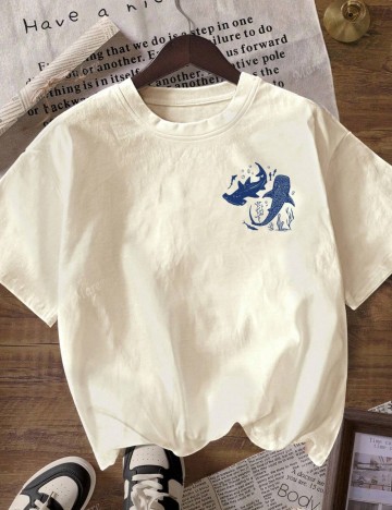 Tricou Shein, bej