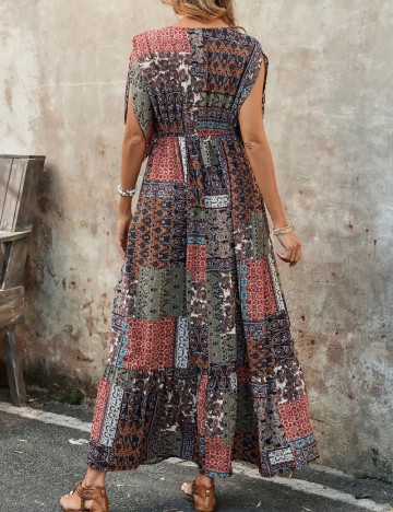 Rochie maxi Shein, mix culori