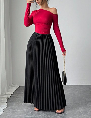 Rochie maxi Shein, mix culori