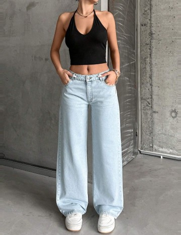 Jeans Shein, albastru