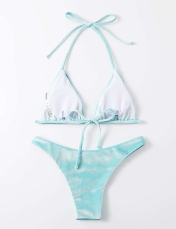 Costum de baie Shein, albastru