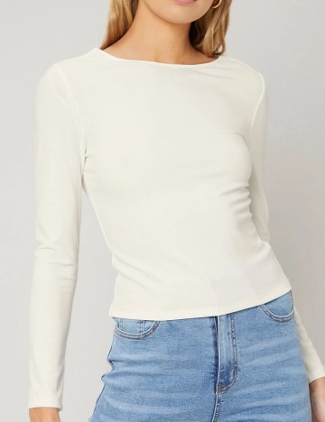 Bluză MOTF by Shein, alb