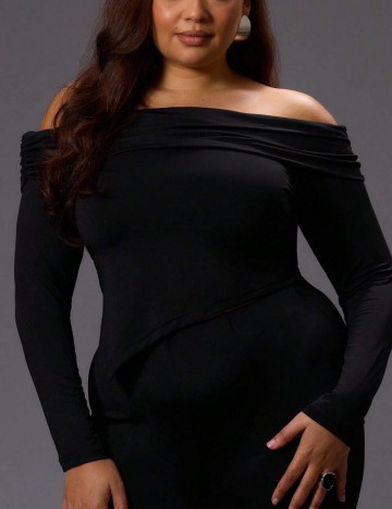 Bluză Shein Curve+, negru