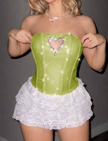 Top Shein, verde