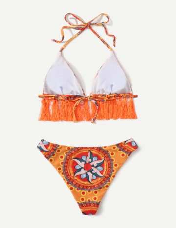 Costum de baie Shein, mix culori
