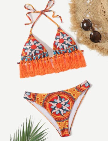 Costum de baie Shein, mix culori