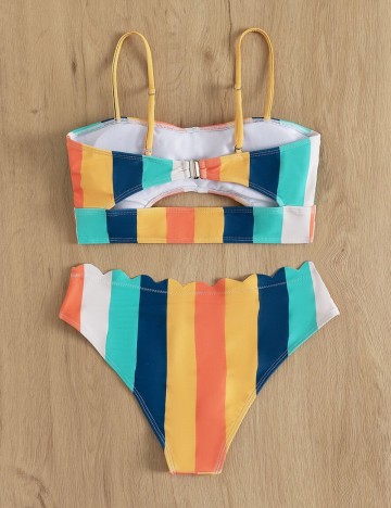 Costum de baie Shein, mix culori