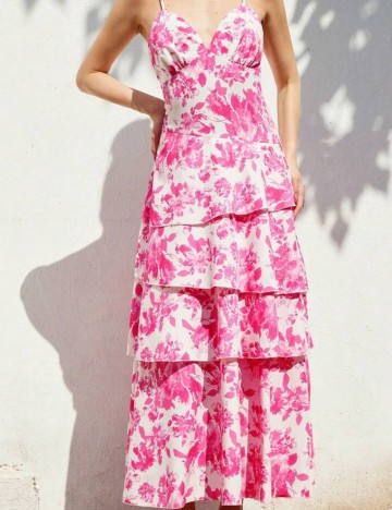 Rochie maxi Shein, mix culori