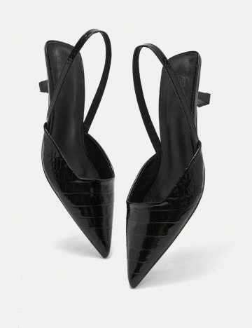 Sandale Cu Toc CUCCOO by SHEIN, negru