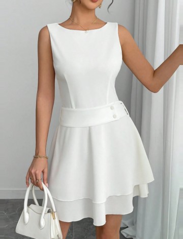 Rochie mini Sheilay, alb