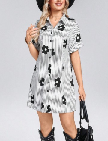 Rochie midi Shein, mix culori
