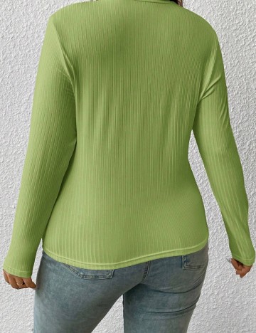 Bluză Shein Curve+, verde