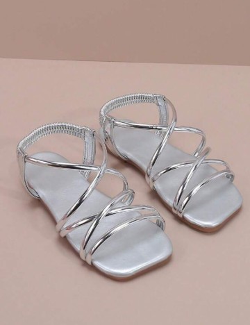 Sandale Shein, argintiu