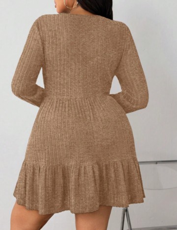 Rochie midi Shein Curve+, maro