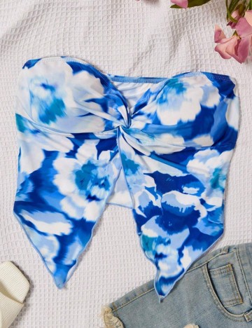 Top Shein, albastru