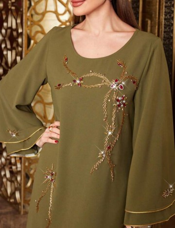 Rochie maxi Shein, kaki