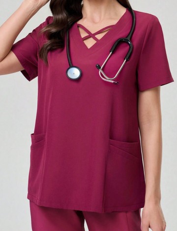 Tricou Shein, vișiniu