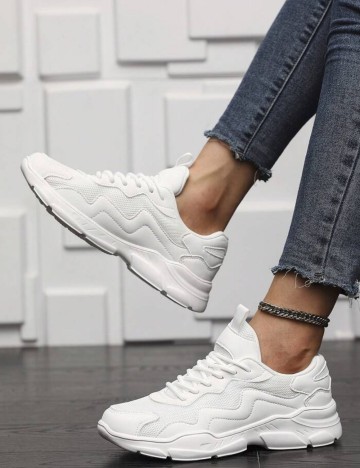 Pantofi Sport Shein, alb