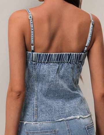 Top Shein, albastru