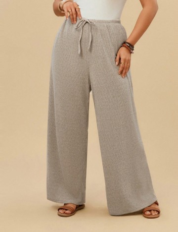 Pantaloni Shein Curve+, bej