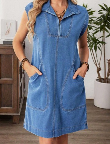 Rochie de blugi Shein, albastru